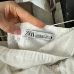 ZARA  Asymmetrical One Shoulder Poplin Voluminous Ruffles  Top blouse poplin Photo 2