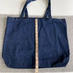 Vintage Handmade Dark Rinse Denim Tote Bag Fisherman Aesthetic Blue Photo 2