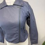City Chic  Slate Grey Biker Jacket - New - Size 12 Photo 4