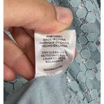 WAYF  Dress Size Small Metallic Puff Long Sleeve Mini in Powder Blue Back Zip‎ Photo 6