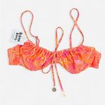 Kulani Kinis Ruched Underwire Bra Bikini Top in Citrus Sunrise Photo 0