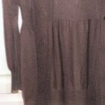 Kenneth Cole Reaction Sweater Dress Size S brown Long Sleeve Wool Blend Preppy Photo 6
