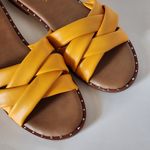 Dream Paris Dream Pairs Yellow PU Studded Slide Sandals Size 8 Photo 2