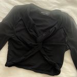 White Fox Boutique White Fox Mesh Long Sleeve Crop Top Photo 3