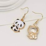 Panda Earrings White Photo 1