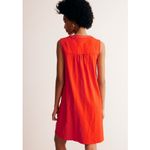 Boden Plus Nadine Notch Cotton Mini Dress Orange Size 20 Photo 2