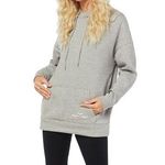 Lazypants Grey Hoodie XS Sweatshirt Plush Hooded Loungewear NWT Womens Cozy Gray Photo 0