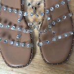 Steve Madden Flat Sandals Rhinestones Bling Lyna Womens Size 8 Narrow Acrylic Photo 2