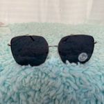 Black and Silver Square Metal Frame Sunglasses Women NWOT Photo 8