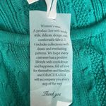 Grace Karin  sweater dress tie front NWT size 2XL textured green long sleeve knit Photo 11