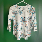 Van Heusen CLEARANCE!  Tropical‎ Cruise Top Blouse EUC! Size Medium Photo 2