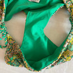 Ted Baker Women's Lerona Reversible Triangle Bikini Top size 2 green floral Photo 9