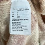American Eagle Tan Cream Pink Striped Cowl Neck Hi Low Oversized Sweater Size XS Photo 5