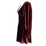 ALC Frank New A.L.C. Mini Dress As Seen On Taylor Swift Velvet Wrap Long Sleeves Size 0 Photo 6
