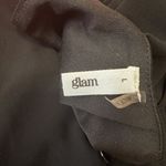 Glam Women’s Dress Solid Ruffle Hem Dress Size L Photo 5