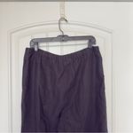 Orvis  Black‎ Medium Linen Cropped Ankle Pants Photo 3