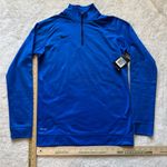 Nike Womens  Pullover Med Blue 1/4 Zip Workout Sweatshirt. NWT Photo 0