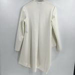 Marie Saint Pierre Ashes Dress Size 4 Asymmetrical Fine Scuba Mini Dress Pockets White Photo 5