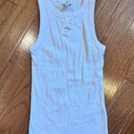 J.Crew NWT BG877 White Sleeveless Crew Neck Ribbed Tank Top Extra Small Photo 0