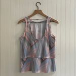 CALIA by Carrie Underwood Trapeze Performance Tank Top in Mother of Pearl Size S Orange Photo 3