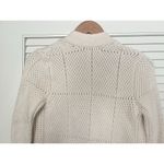 Banana Republic  Cream Thick Knit Open Front 90s Preppy Cardigan Sweater size XS Photo 3