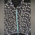 Tres Paquette Navy/White Floral Flowy Shorts Pleated‎ Pockets Elastic Size M Blue Size M Photo 5