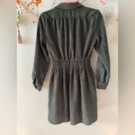 ZARA Green Corduroy Dress Photo 4