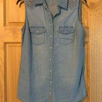 Forever 21 sleeveless denim shirt Size S Photo 0