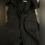 J.Crew  wool charcoal grey mid length women’s pea coat size medium! Photo 12