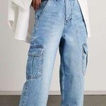 Frankie Shop Kai High Rise Wide Leg Jeans Blue Size 8 Photo 0