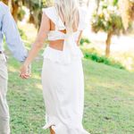 Show Me Your Mumu Zoey Midi Dress ~ Ivory Luxe Satin Photo 1
