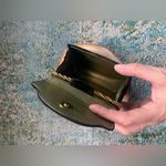 Vintage black velvet small hand bag with gold metal star Photo 7