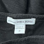 James Perse Dress Womens Large Black T-Shirt Jersey Knit Neutral Minimalist Photo 4