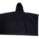Harve Benard 100% Wool Poncho Hooded Womens Medium Black Oversized Cape Jacket Size undefined Photo 0