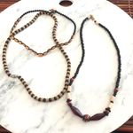 Surfer Bead Necklaces Set of Three Tan Photo 2