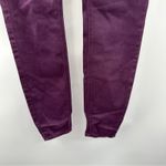Spanx  Alexia Burgundy Red Purple High Rise Side Zip Skinny‎ Jeans Size S Photo 2