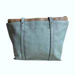 Coach May Tote in Seafoam Blue Pebbled Leather Large Bag Handbag Photo 6