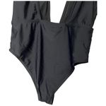 Zaful New  Swimsuit Womens S High Cut Plunge Neck One Piece Sexy Black S Photo 7