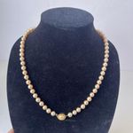 Trifari Vintage Crown Faux Pearl Necklace 22" Goldtone Hiddden Clasp Old Money Photo 11