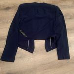 White House | Black Market Black House White Brand Navy Blue Soft Drape/ Long sleeve blazer  Size 14 Photo 4