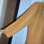 Ruby Rd . Orange V Neck Button Front 3/4 Sleeve Cardigan L Photo 5