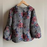Alfani  brocade puff sleeve jacket size large EUC Photo 6
