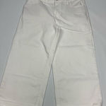Old Navy  Women's Frayed 5 Pocket Denim Capri Wide Leg Crop Jeans White Size 8 Photo 0