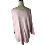 Lilly Pulitzer  Pink Glitter Quarter Sleeve Pullover Sweater Size Large Womens Photo 1