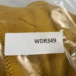 Ba&sh  Adana Pointelle Babydoll Cap Sleeve Knit Dress Mustard Yellow Lined Size 2 Photo 12