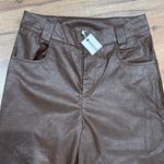 Wide Leg Brown Faux Leather pants Size M Photo 1