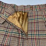 Vintage Joan Leslie Skirt Womens 16 Brown Plaid Wool Blend Pencil Academia Retro Photo 9
