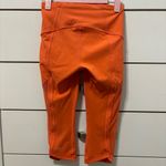 Lululemon  Sun Runner Crop Mesh Leggings Coral Photo 2