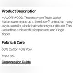 YITTY NWT  Major Label Track Jacket Iconic Black Check Me Out Red White Checker M Photo 9