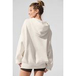 Alo Yoga  Scholar Hooded Sweater Ivory M Photo 1
